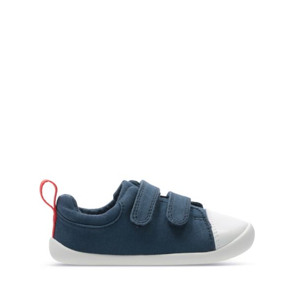 Clarks Girls Roamer Craft Toddler Canvas Navy | CA-6873401